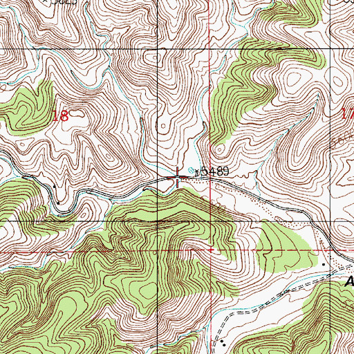 Topographic Map of Wahalee Canyon, NM
