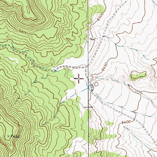 Topographic Map of Waldron Canyon, NM