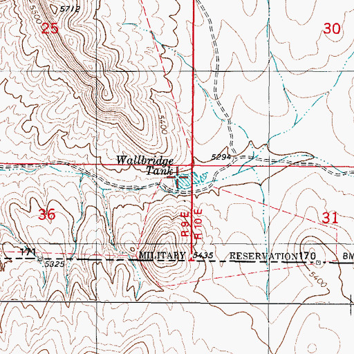 Topographic Map of Wallbridge Tank, NM