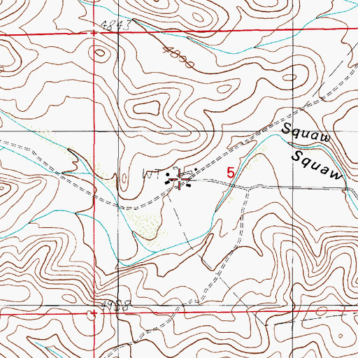 Topographic Map of Waller Ranch, NM