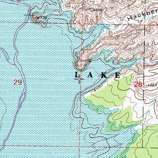 Topographic Map of Walnut Canyon, NM