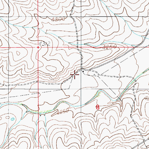 Topographic Map of Walnut Ranch Well, NM