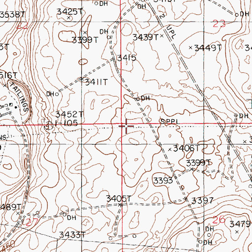 Topographic Map of Walters Lake, NM