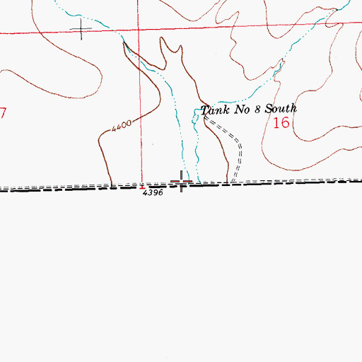 Topographic Map of Wamels Draw, NM