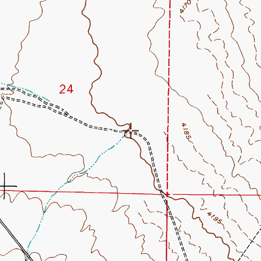 Topographic Map of Water Canyon, NM