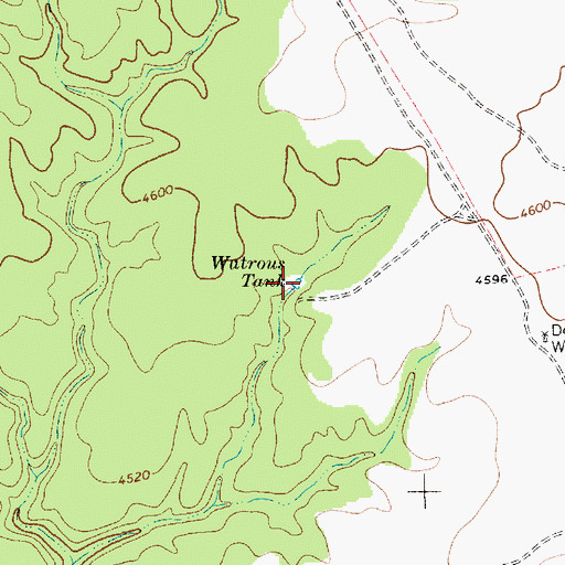 Topographic Map of Watrous Tank, NM