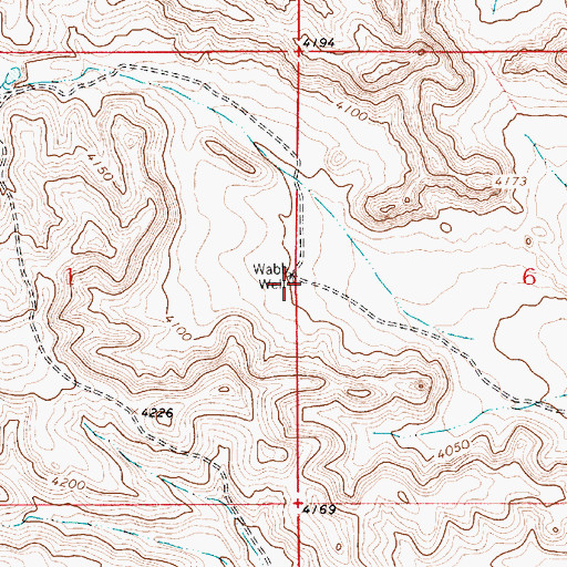Topographic Map of Webb Well, NM