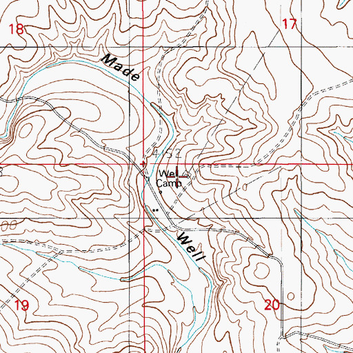 Topographic Map of Well Camp, NM