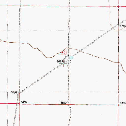 Topographic Map of Well Old Price Ranch, NM