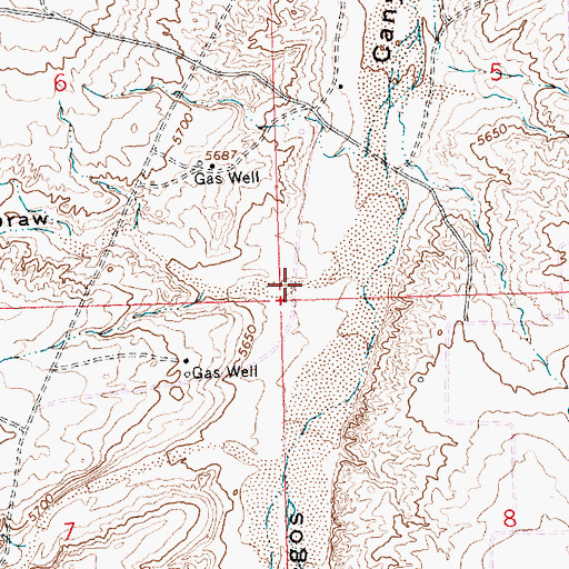 Topographic Map of West Draw, NM