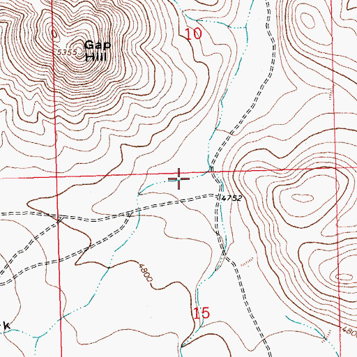 Topographic Map of West Fork Gap Draw, NM