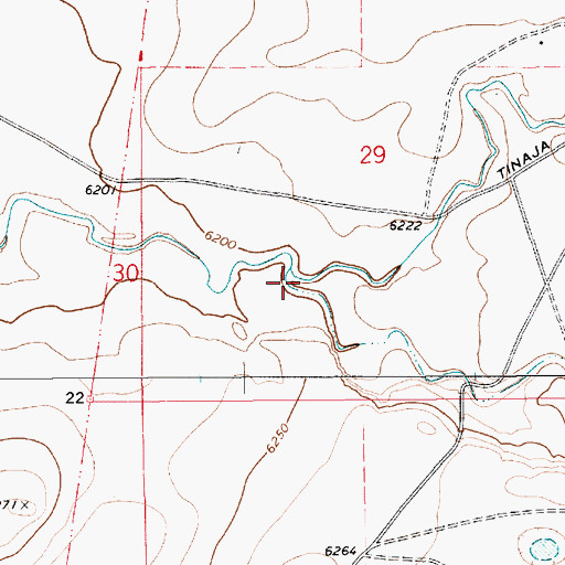 Topographic Map of West Fork Tinaja Creek, NM