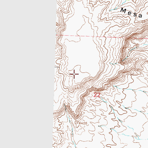 Topographic Map of West Mesa, NM