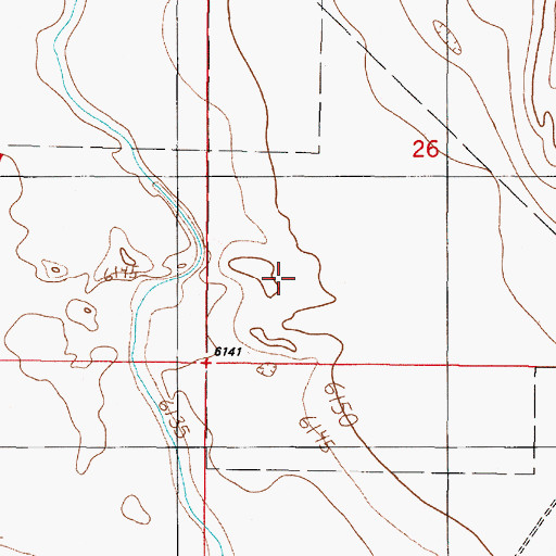 Topographic Map of West Well, NM