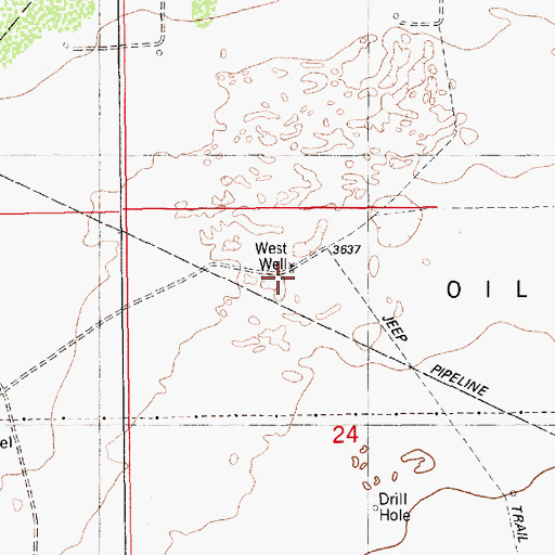 Topographic Map of West Windmill, NM
