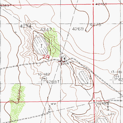Topographic Map of West Windmill, NM