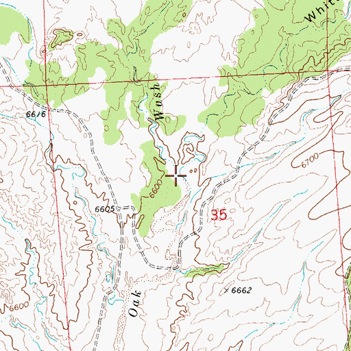 Topographic Map of White Canyon, NM