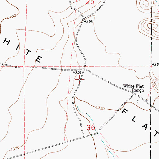 Topographic Map of White Flat, NM