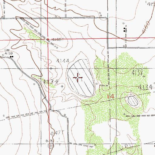 Topographic Map of White Lake, NM