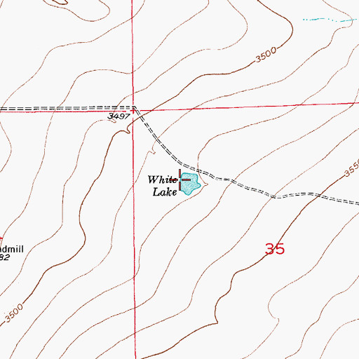 Topographic Map of White Lake, NM