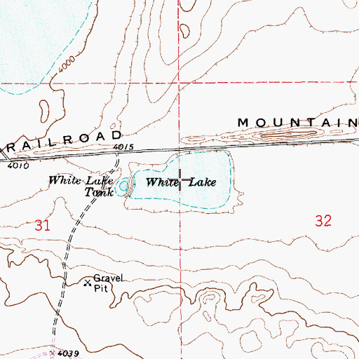 Topographic Map of White Lake, NM