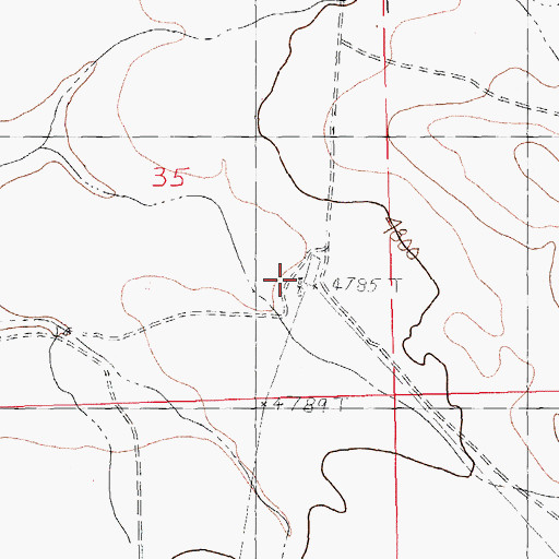 Topographic Map of Eagle Mountains Wells, NM