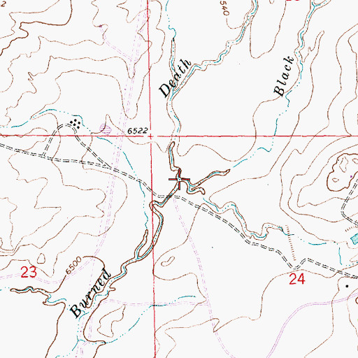 Topographic Map of White Smoke Wash, NM