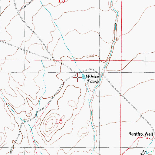 Topographic Map of White Tank, NM