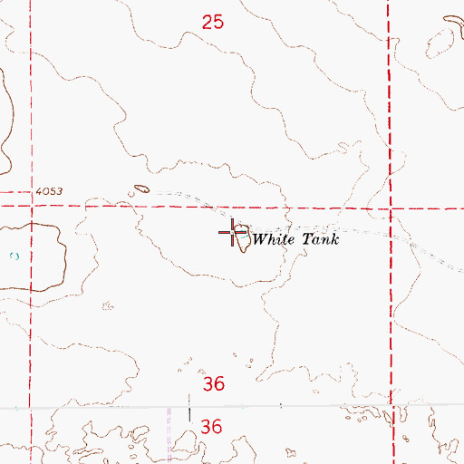 Topographic Map of White Tank, NM