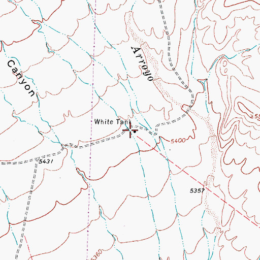 Topographic Map of White Tank, NM