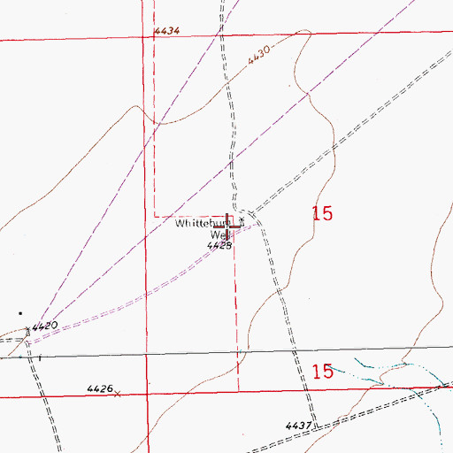 Topographic Map of Whitteburg Well, NM