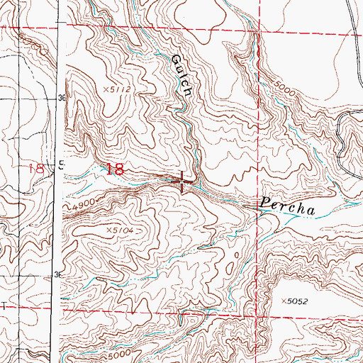 Topographic Map of Wicks Gulch, NM