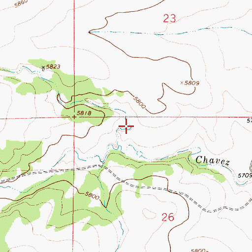 Topographic Map of Wilcox Draw, NM