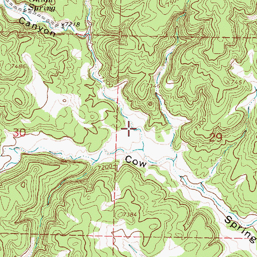 Topographic Map of Wild Horse Canyon, NM