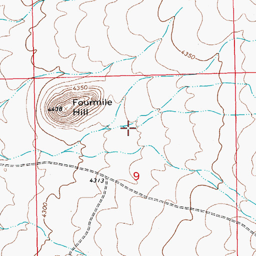 Topographic Map of Wildcat Canyon, NM