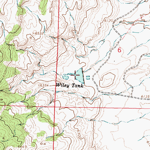 Topographic Map of Wiley Tank, NM