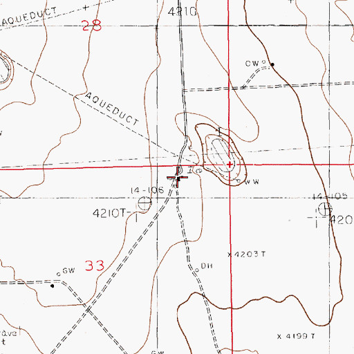 Topographic Map of Williams Ranch, NM