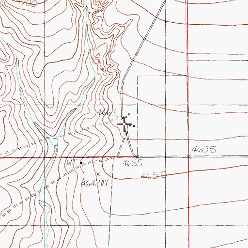 Topographic Map of Williams Ranch, NM
