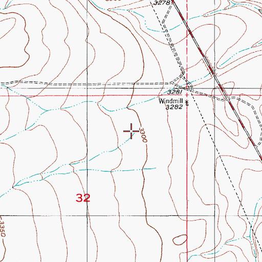 Topographic Map of Willow Draw, NM