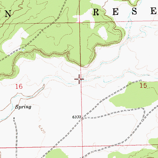 Topographic Map of Willow Wash, NM