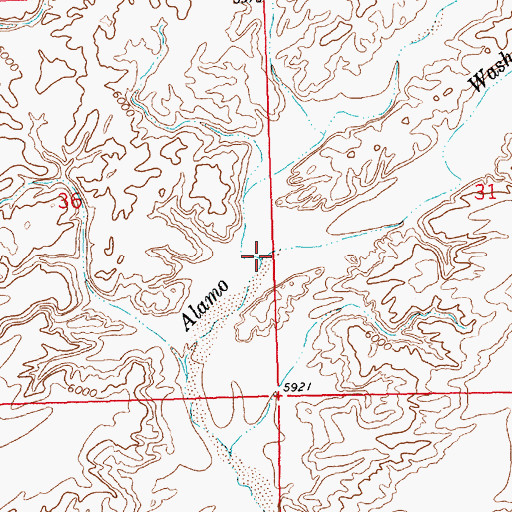 Topographic Map of Willow Wash, NM