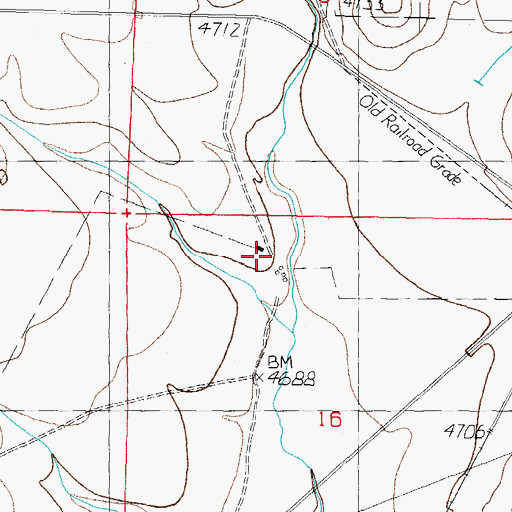 Topographic Map of Winden Ranch, NM