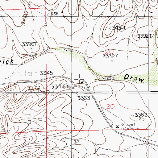 Topographic Map of Windham Ranch, NM