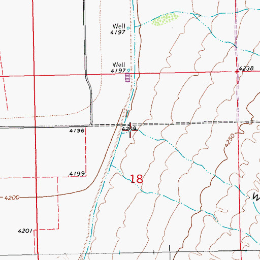 Topographic Map of Woodhaul Canyon, NM