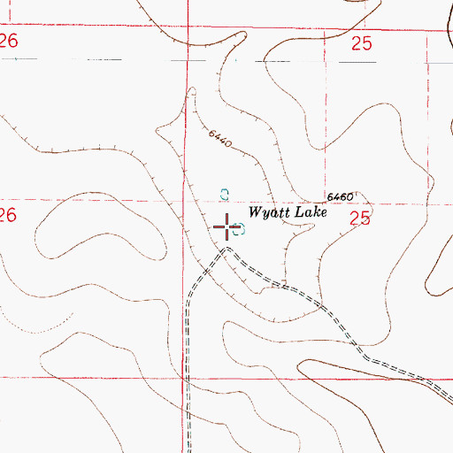 Topographic Map of Wyatt Lake, NM