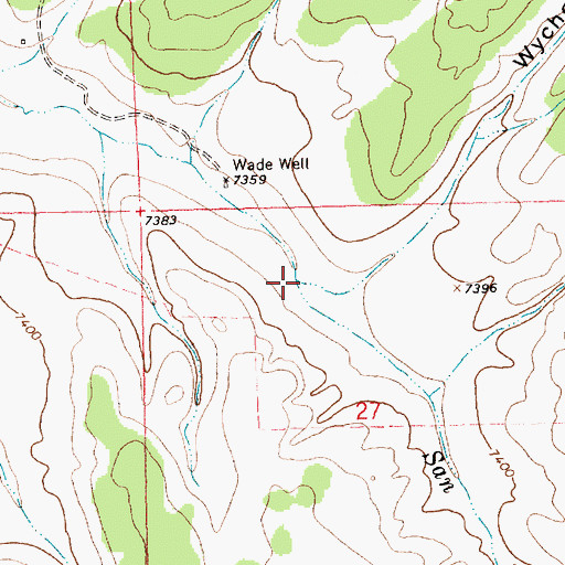 Topographic Map of Wyche Draw, NM