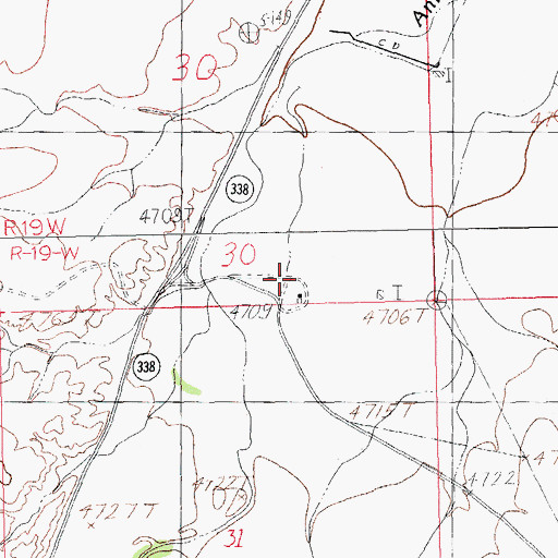 Topographic Map of X T Ranch, NM