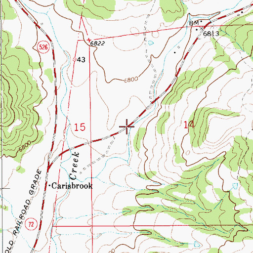 Topographic Map of Yankee Canyon, NM