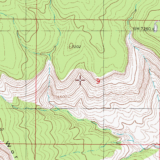 Topographic Map of Yates Spring, NM