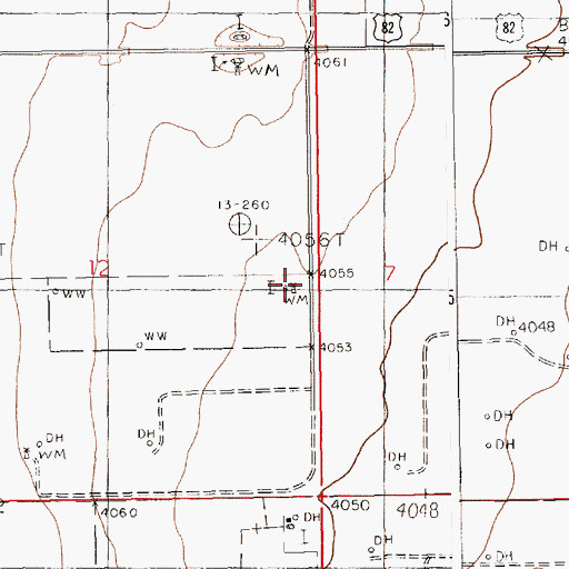 Topographic Map of York Ranch, NM